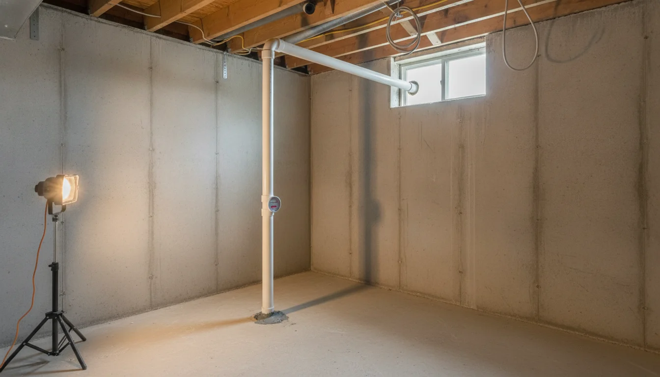 Basement Radon Mitigation Systems